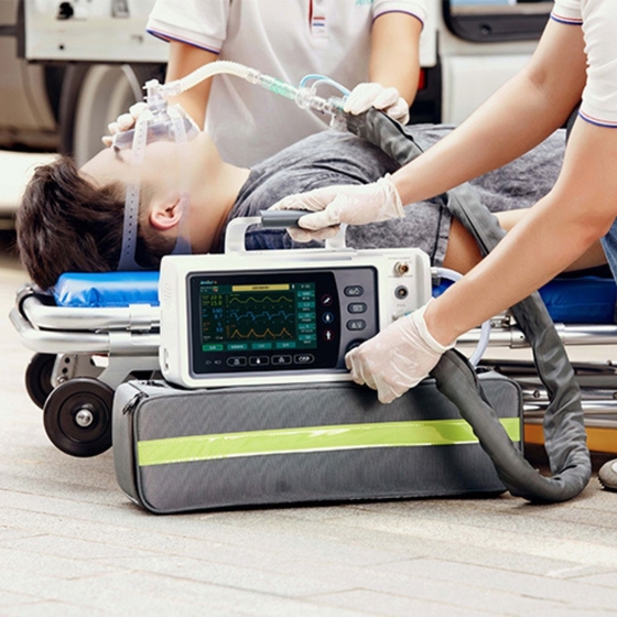 Ventilador de Transporte Pulmonar T5 Adulto e Pediátrico Amoul