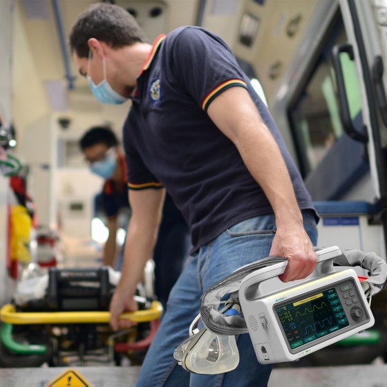 Ventilador de Transporte Pulmonar T5 Adulto e Pediátrico Amoul